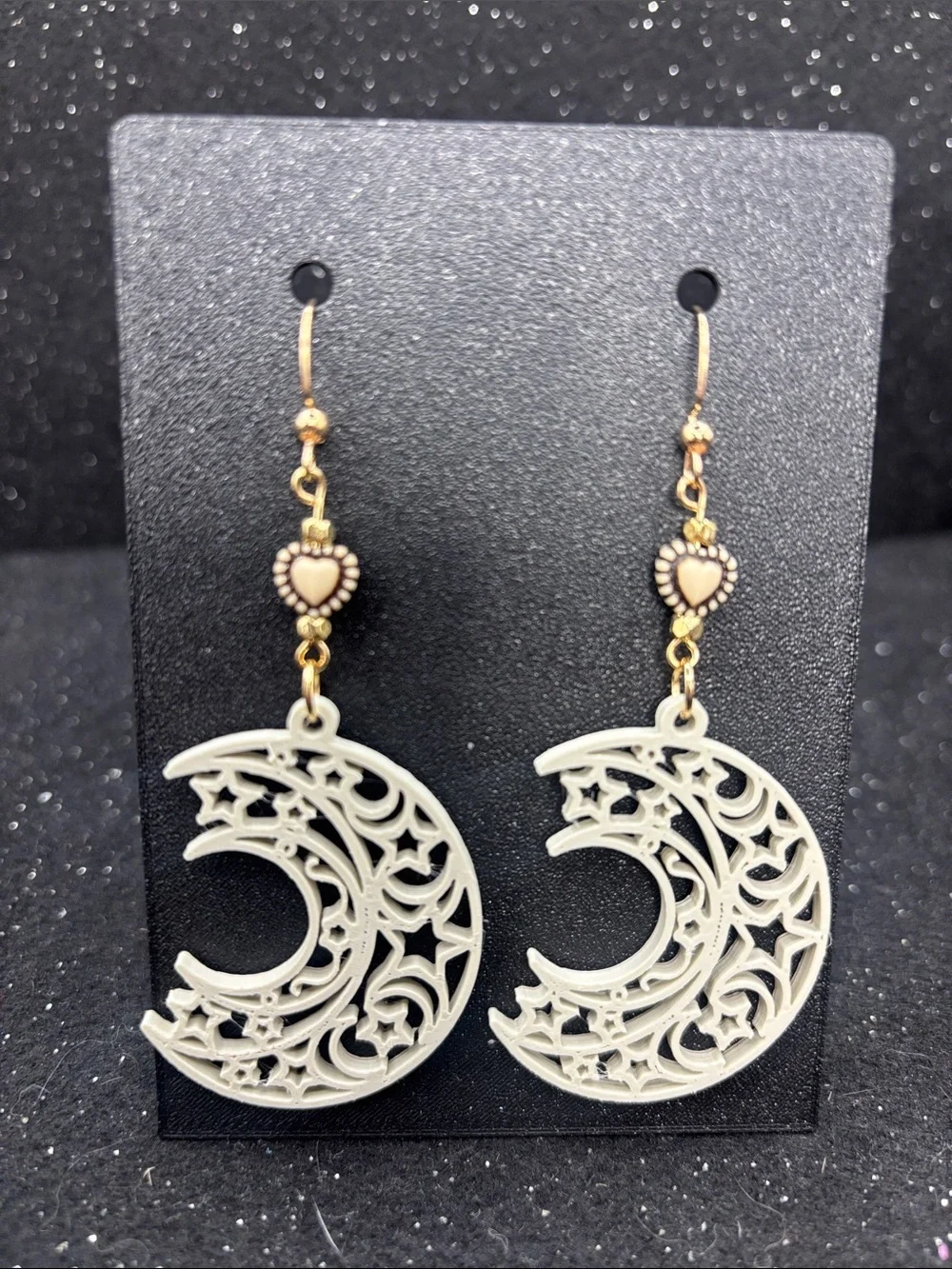 Celestial Moon & Stars Earrings | Gothic Crescent Moon Earrings